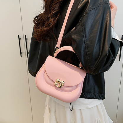 Chubby Jelly Crossbody: Mini Silicone Top Handle Bag