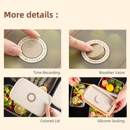 420ML 304 Food-Grade Stainless Steel Preservation Box, Microwaveable Lunch Box, Food Storage Container, Sealed for Refrigeration and Freezing