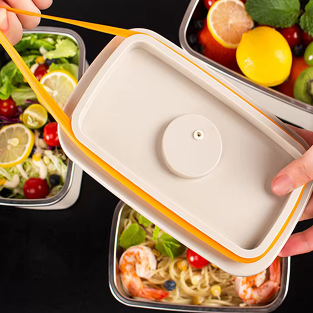 Food-Grade Stainless Steel Preservation Box, Microwaveable Lunch Box, Food Storage Container, Sealed for Refrigeration and Freezing