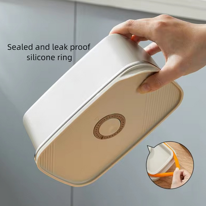 700ML 304 Food-Grade Stainless Steel Preservation Box, Microwaveable Lunch Box, Food Storage Container, Sealed for Refrigeration and Freezing
