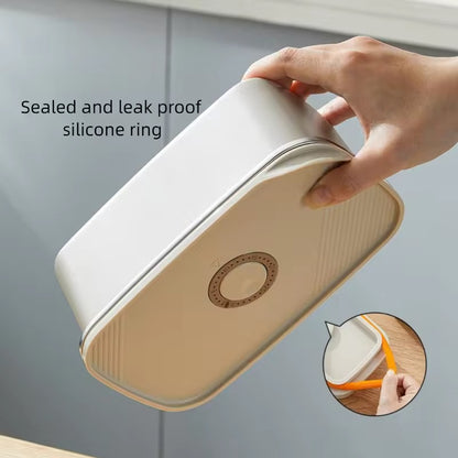 700ML 304 Food-Grade Stainless Steel Preservation Box, Microwaveable Lunch Box, Food Storage Container, Sealed for Refrigeration and Freezing