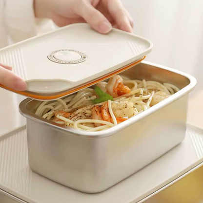700ML 304 Food-Grade Stainless Steel Preservation Box, Microwaveable Lunch Box, Food Storage Container, Sealed for Refrigeration and Freezing