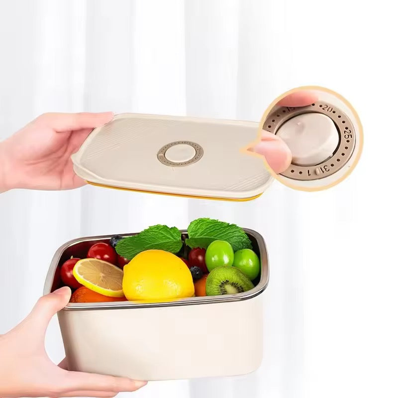 420ML 304 Food-Grade Stainless Steel Preservation Box, Microwaveable Lunch Box, Food Storage Container, Sealed for Refrigeration and Freezing