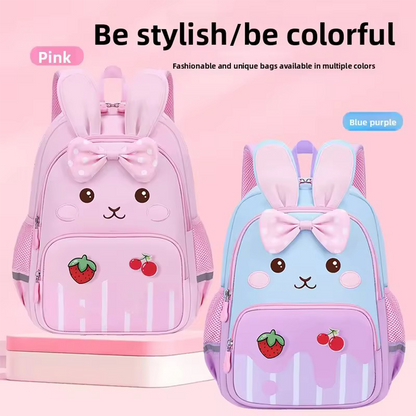 819 Backpack for 3-6-7 Years Old, Cute Rabbit Design, Children's Girls' Bag, Lightweight Travel Backpack,