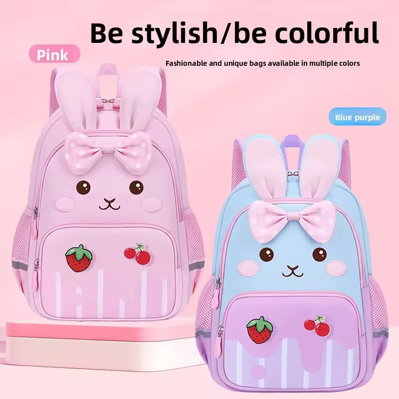 819 Backpack for 3-6-7 Years Old, Cute Rabbit Design, Children's Girls' Bag, Lightweight Travel Backpack,