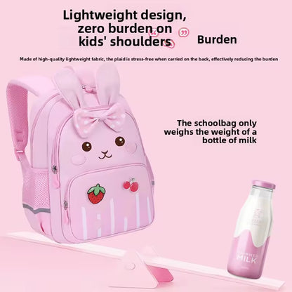 819 Backpack for 3-6-7 Years Old, Cute Rabbit Design, Children's Girls' Bag, Lightweight Travel Backpack