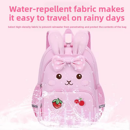819 Backpack for 3-6-7 Years Old, Cute Rabbit Design, Children's Girls' Bag, Lightweight Travel Backpack