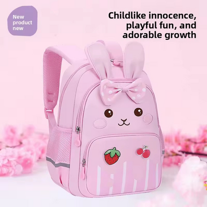 819 Backpack for 3-6-7 Years Old, Cute Rabbit Design, Children's Girls' Bag, Lightweight Travel Backpack