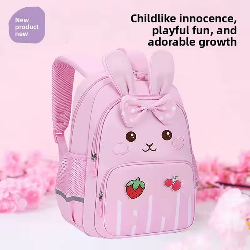 819 Backpack for 3-6-7 Years Old, Cute Rabbit Design, Children's Girls' Bag, Lightweight Travel Backpack