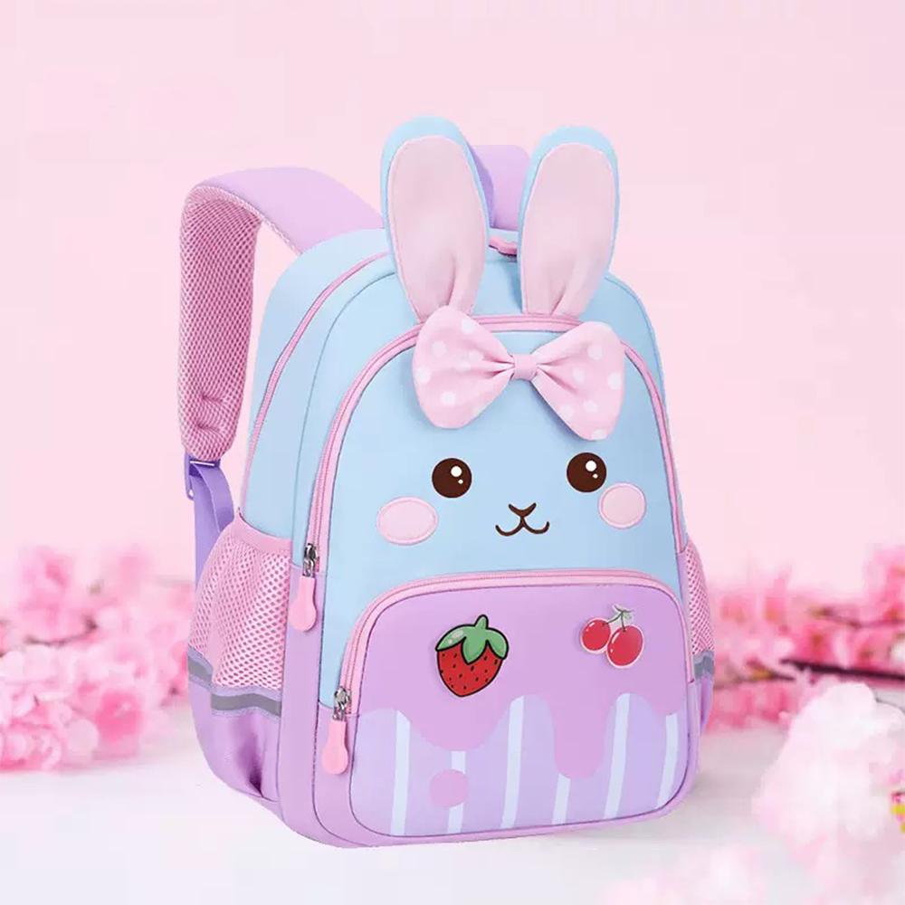 819 Backpack for 3-6-7 Years Old, Cute Rabbit Design, Children's Girls' Bag, Lightweight Travel Backpack,