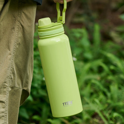 TYESO 1050ml Stainless Steel Insulated Water Bottle – Hot & Cold Flask, Leak-Proof Travel Bottle Green - Bagmire