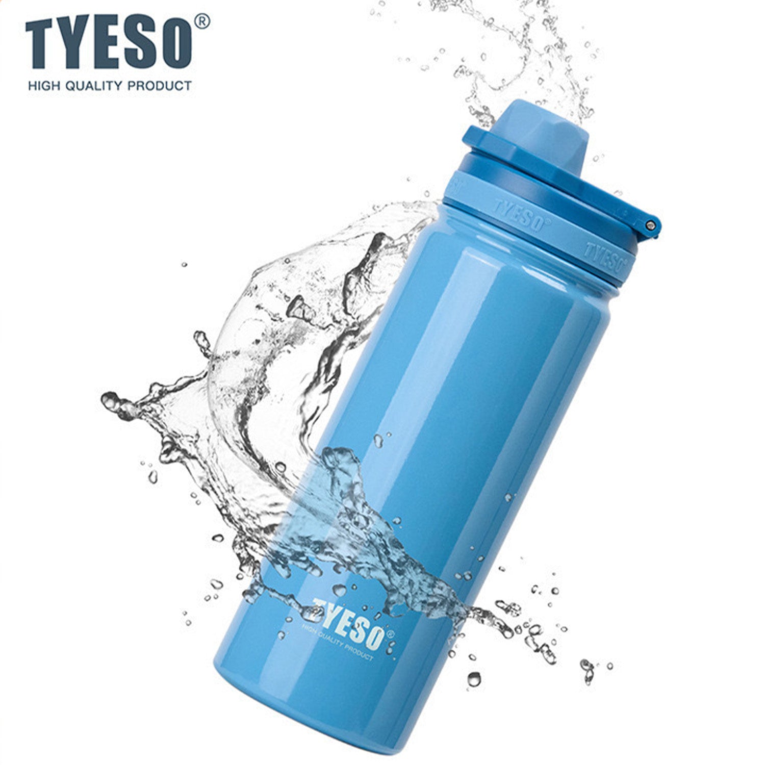 TYESO 750ml Insulated Bottle – Stylish, Durable & Travel-Friendly Blue - Bagmire