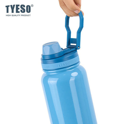 TYESO 1050ml Stainless Steel Insulated Water Bottle – Hot & Cold Flask, Leak-Proof Travel Bottle Blue - Bagmire