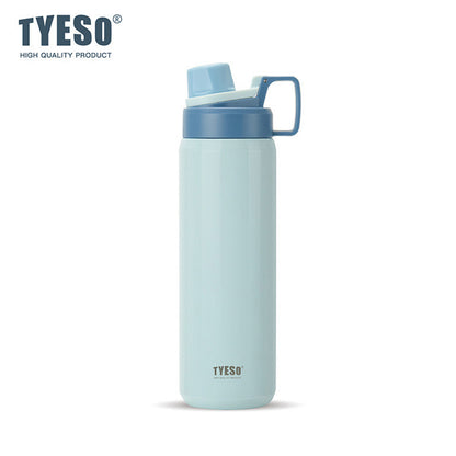 TYESO Sports Vacuum Insulated Steel Bottle 900ML with Portable Handle Blue - Bagmire