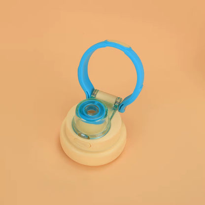 Macaron Insulated Water Bottle 550ml | Leakproof Stainless Steel Sipper with Straw Lid & Silicone Grip | Cute Travel Flask for Kids & Adults