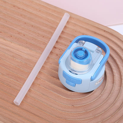 READY Insulated Water Bottle with Straw Lid | Leakproof Stainless Steel Flask for Kids & Adults | Hot & Cold Travel Bottle (550ml)