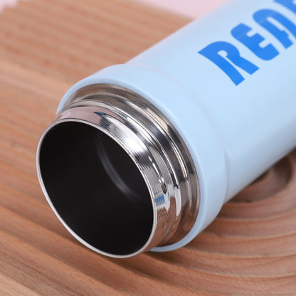 READY Insulated Water Bottle with Straw Lid | Leakproof Stainless Steel Flask for Kids & Adults | Hot & Cold Travel Bottle (550ml)