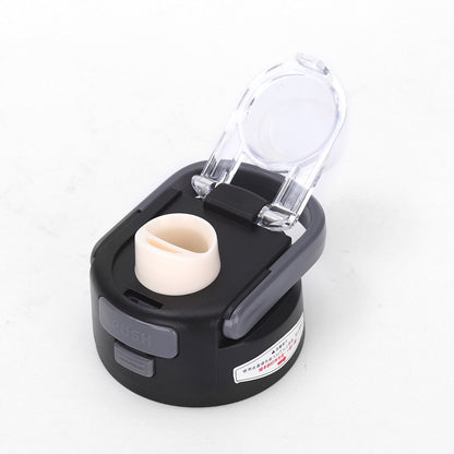 READY Insulated Water Bottle with Straw Lid | Leakproof Stainless Steel Flask for Kids & Adults | Hot & Cold Travel Bottle (550ml)