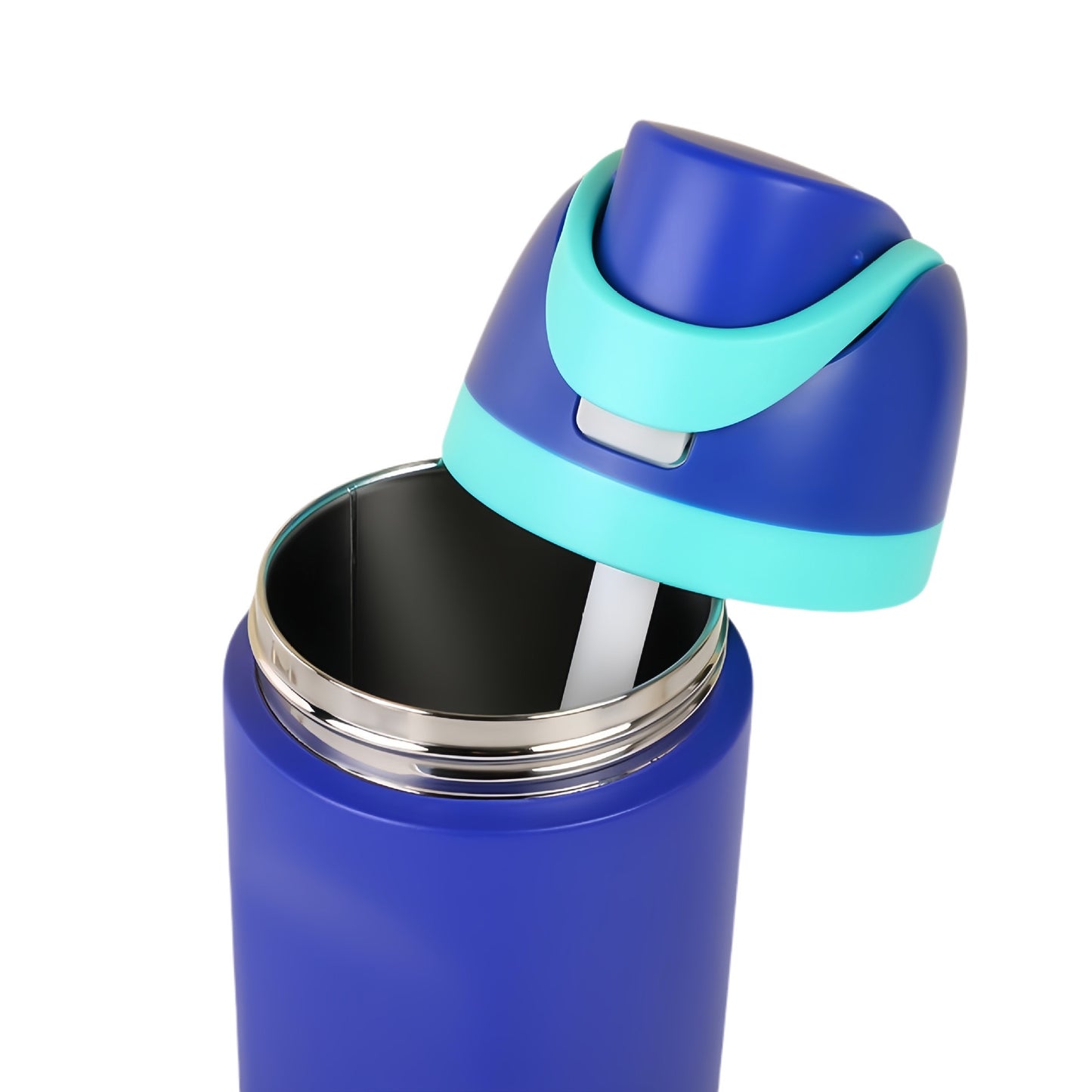 Insulated Stainless Steel Water Bottle with Straw Lid - Leakproof Flip Top Thermo Mug for Sports, Travel & Car Cup Holders