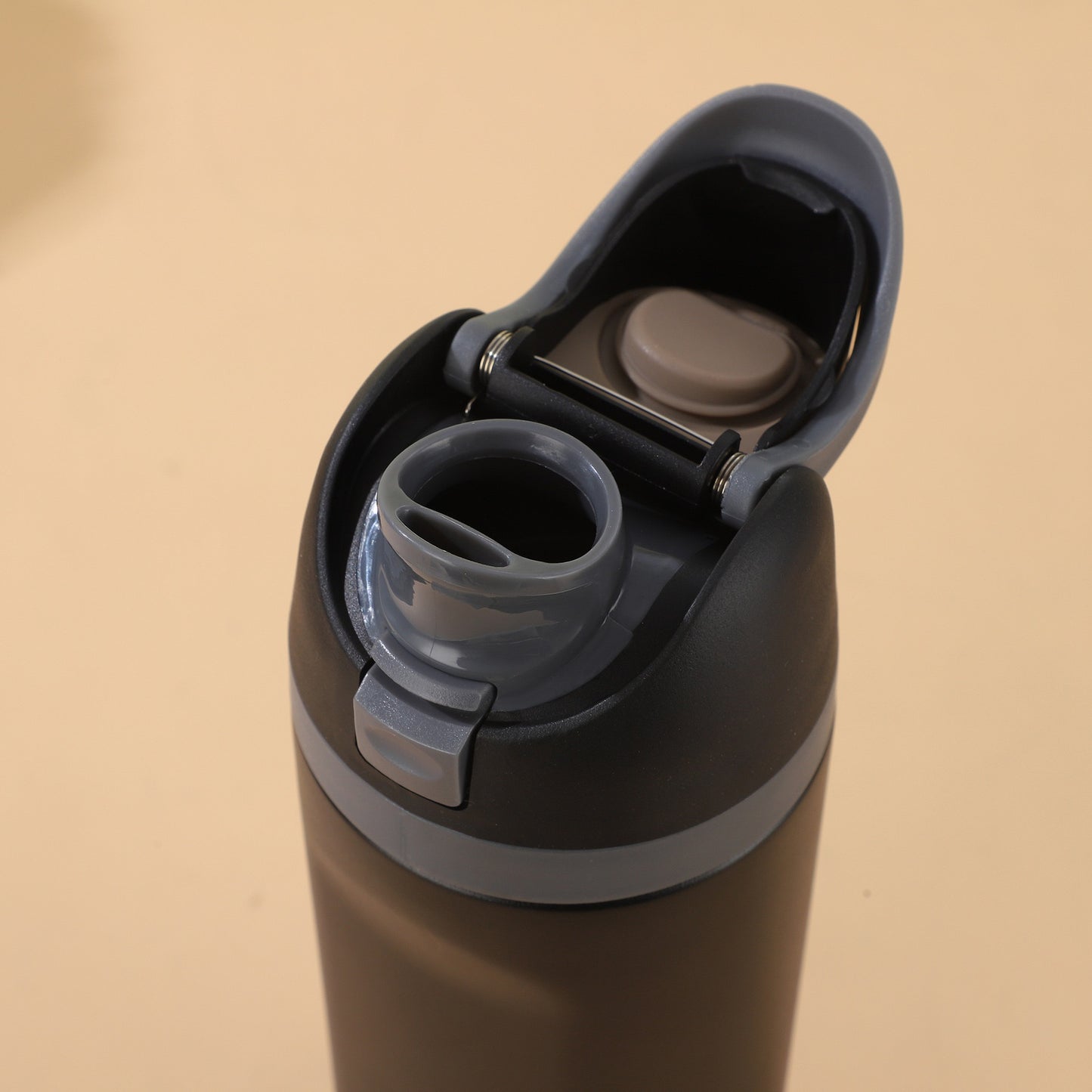 Insulated Stainless Steel Water Bottle with Straw Lid - Leakproof Flip Top Thermo Mug for Sports, Travel & Car Cup Holders