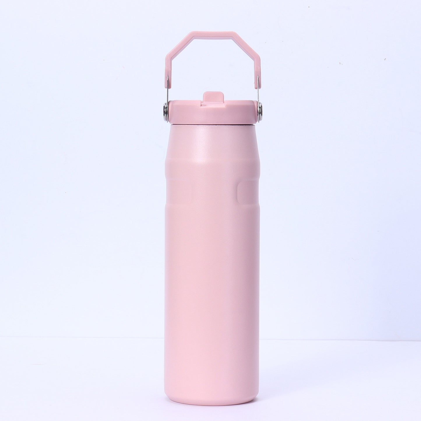 Large Capacity Insulated Water Bottle with Handle - Stainless Steel, Leakproof, Wide Mouth Flip Cap for Gym, Sport & Outdoor