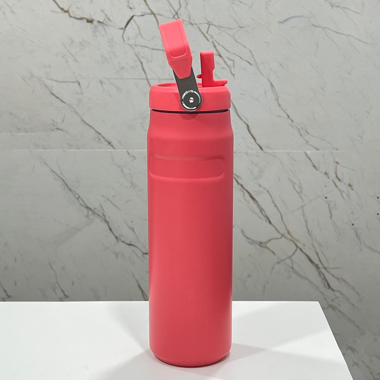 Large Capacity Insulated Water Bottle with Handle - Stainless Steel, Leakproof, Wide Mouth Flip Cap for Gym, Sport & Outdoor