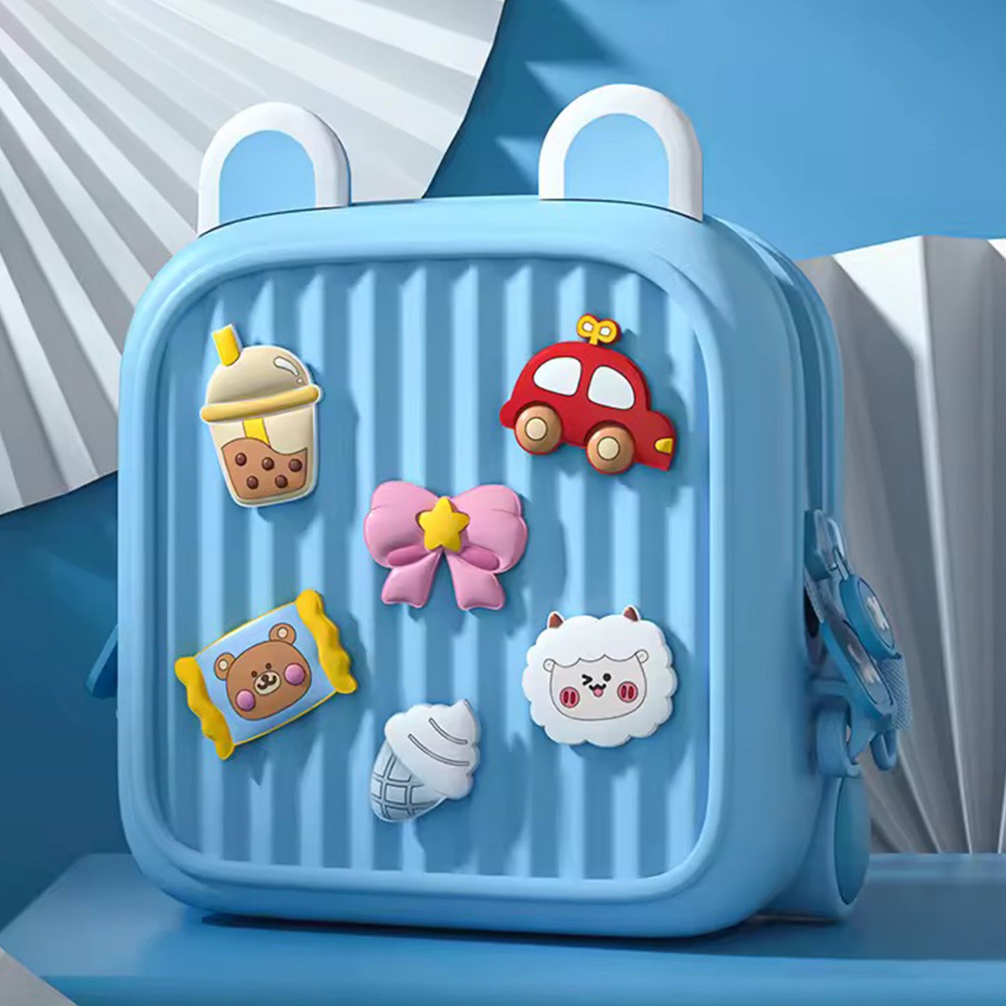 Premium EVA Kids Backpack with DIY Charms – Waterproof, Hard-Shell Mini Travel Bag for Toddlers