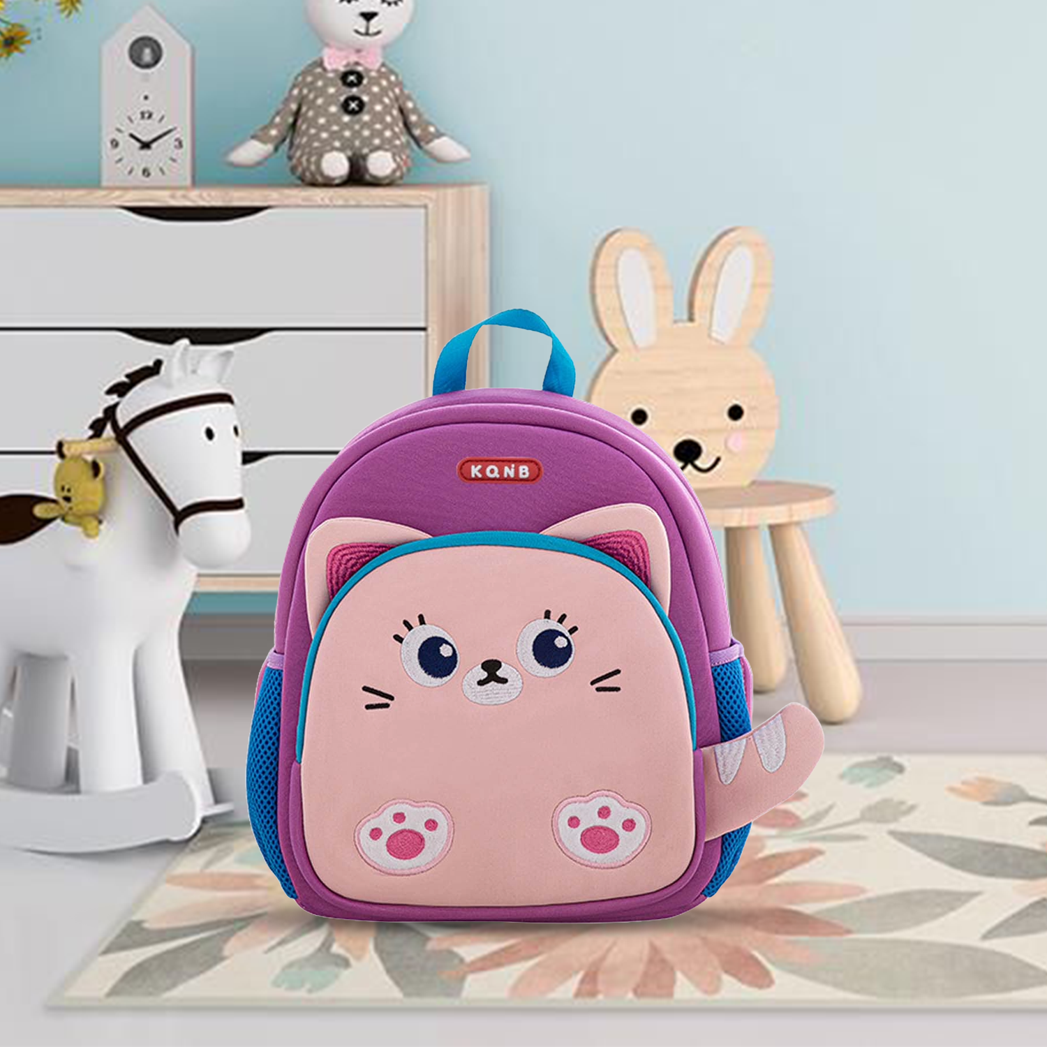 Durable Purple Kids Backpack with Adjustable Straps - Bagmire