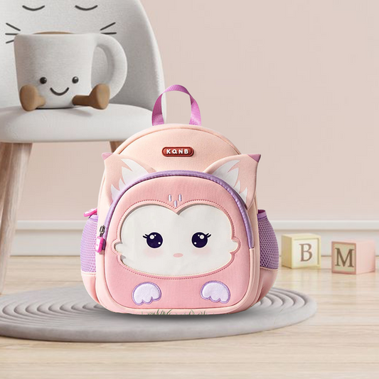 Stylish Baby-Pink Kids Backpack, Lightweight & Spacious - Bagmire