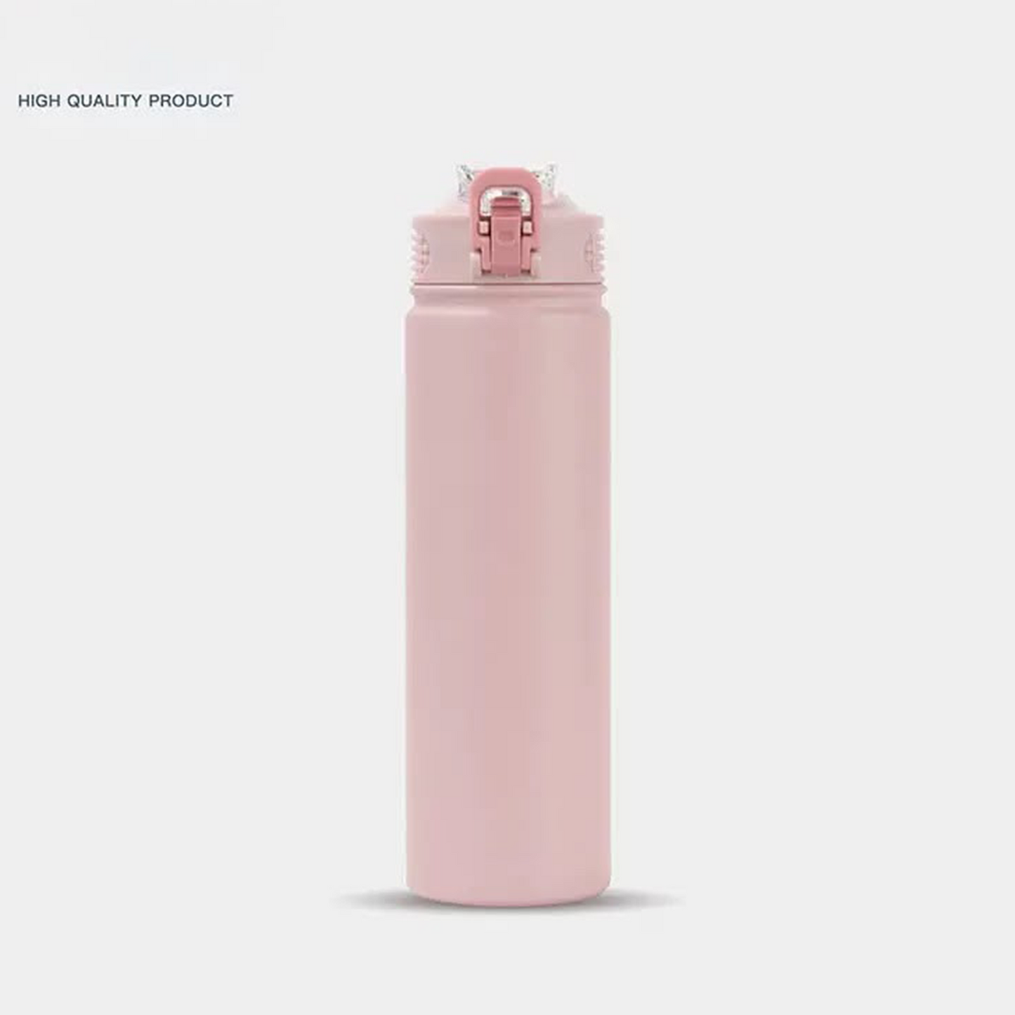 Large-Capacity Straw Water Bottle for Men and Women Students, Portable Outdoor Insulated Bottle