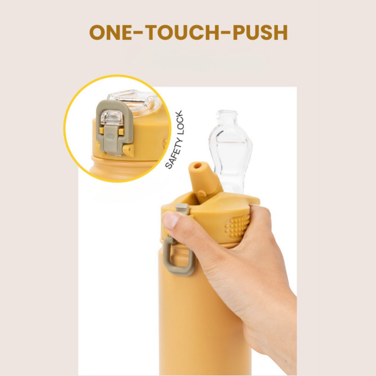 Large-Capacity Straw Water Bottle for Men and Women Students, Portable Outdoor Insulated Bottle