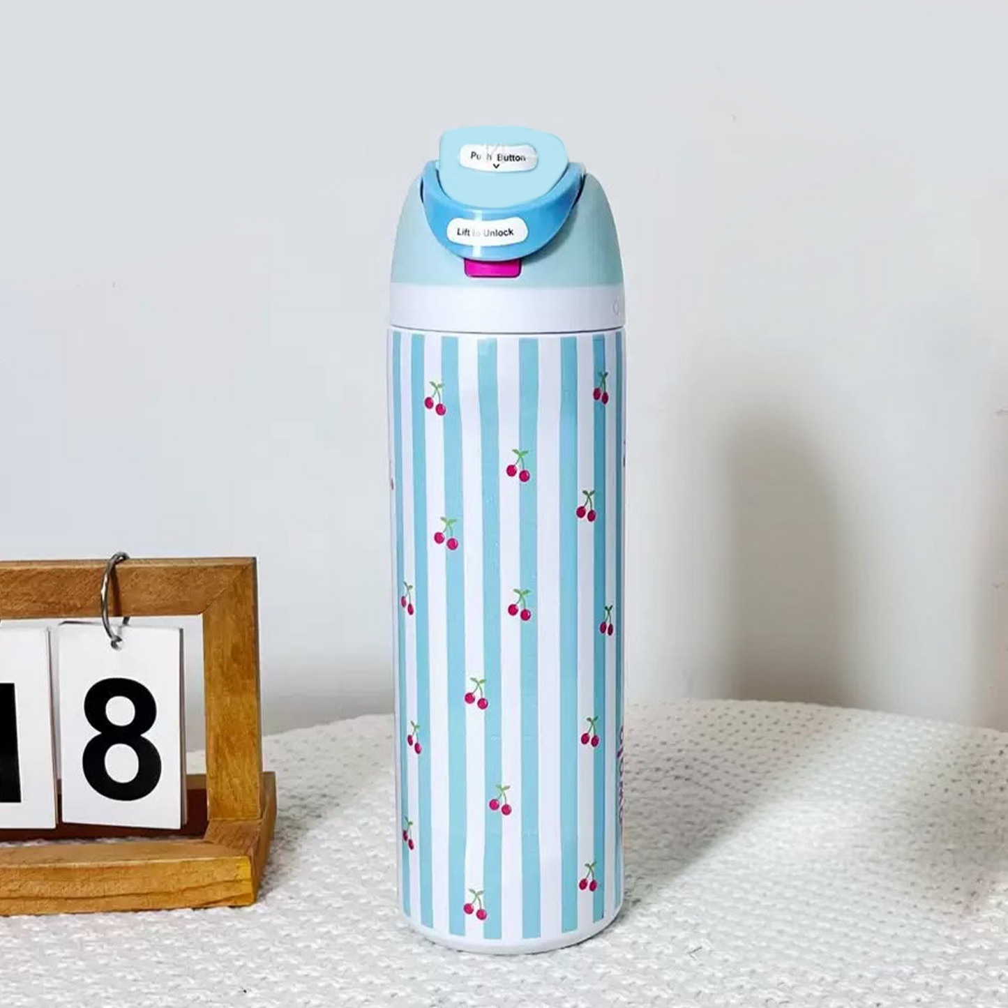 BAGMIRE 710ml Vacuum Insulated Stainless Steel Water Bottle | Leakproof Double Wall Thermal Flask | BPA-Free Hot & Cold Bottle for School, Office, Travel & Gym
