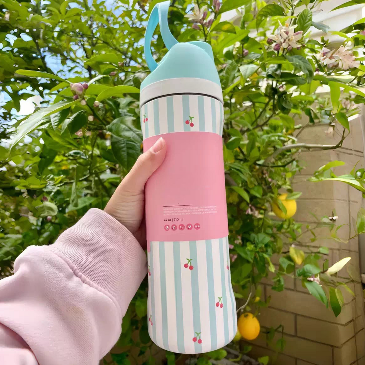 BAGMIRE 710ml Vacuum Insulated Stainless Steel Water Bottle | Leakproof Double Wall Thermal Flask | BPA-Free Hot & Cold Bottle for School, Office, Travel & Gym