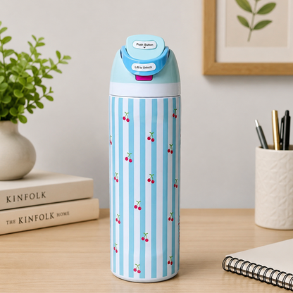 BAGMIRE 710ml Vacuum Insulated Stainless Steel Water Bottle | Leakproof Double Wall Thermal Flask | BPA-Free Hot & Cold Bottle for School, Office, Travel & Gym