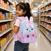819 Backpack for 3-6-7 Years Old, Cute Rabbit Design, Children's Girls' Bag, Lightweight Travel Backpack,