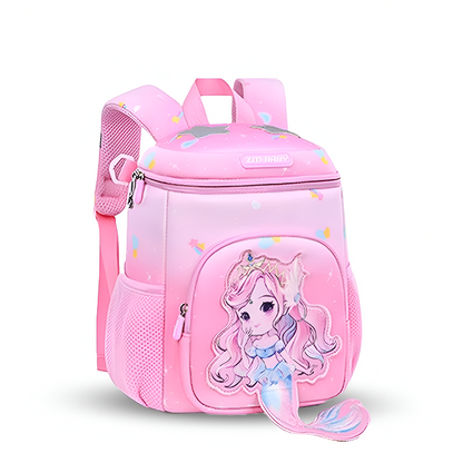 Pink Mermaid Kids Backpack, Durable - Bagmire