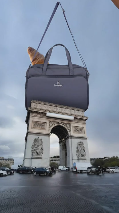 Bagmire Stylish 15" PU Laptop Shoulder Bag- Modern & Durable Messenger Briefcase For Work & Travel