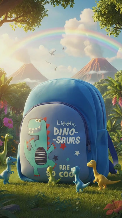 Vibrant Green Dinosaur Kids Backpack