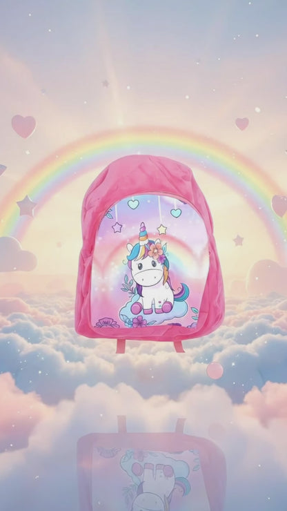 Bagmire Girls' Unicorn Magic Waterproof Backpack-School Bag for Kids